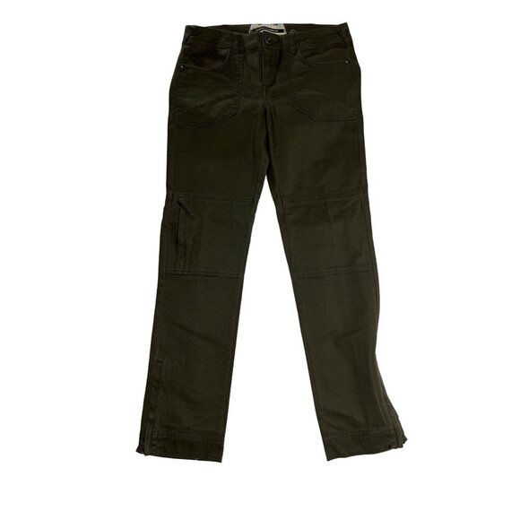 Daughters of the Liberation Anthropologie Washed‎ Olive Green Cargo Trousers 6 - Picture 1 of 10